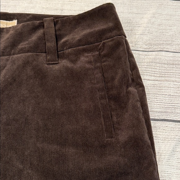 Women’s Michael by Michael Kors Fine Wale Corduroy wide leg pants brown size 10 - Picture 6 of 13